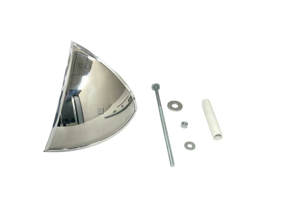 Corner mirror and hardware