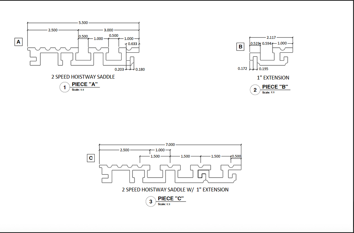Two Speed to Three Speed Conversion Sill
