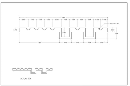 Nickel Silver Two Speed Cab Sill
